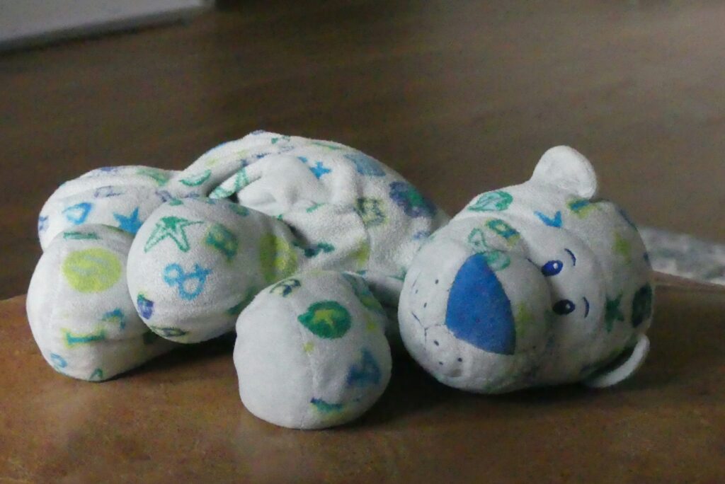 Handmade plush teddy bear