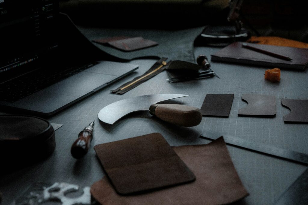 Tools for working with leather