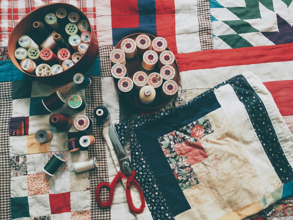 Quilting as a way to refashion old clothes