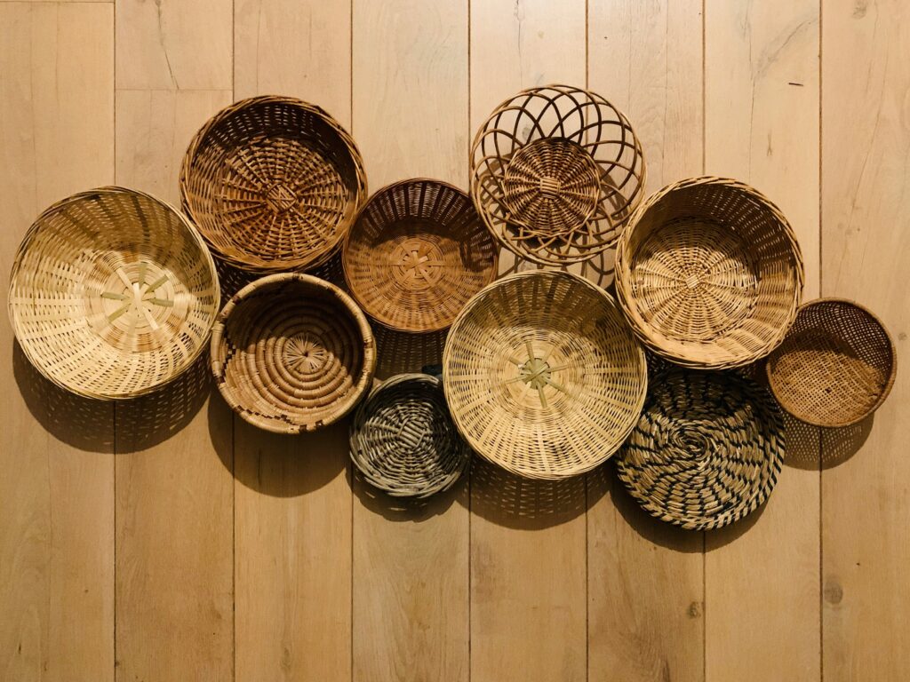 Eco friendly materials for crafting projects such as baskets